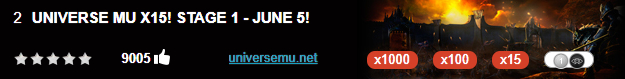 UNIVERSE MU X15! STAGE 1 - JUN...